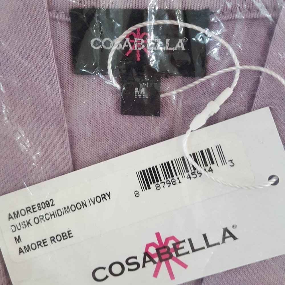 New Cosabella Purple/White Robe - Picture 4 of 5